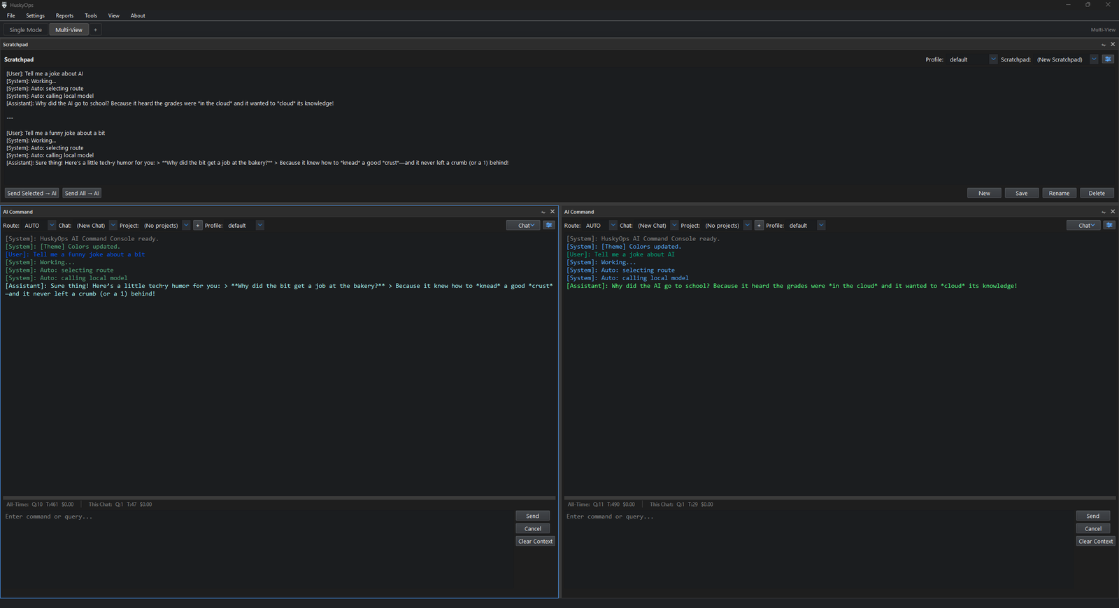 Multi-view workspace